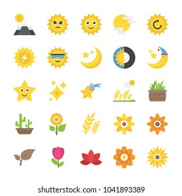 Pack of Nature flat Vector Icons