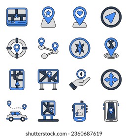 Pack of Navigation Flat Icons 

