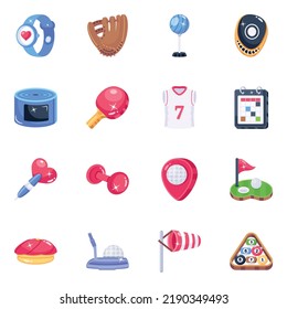 Pack of Olympics Flat Icons

