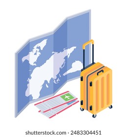 Pack of Online Bookings Isometric Icons