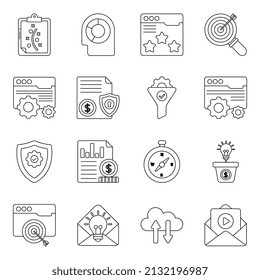 Pack of Operation Management Flat Icons



