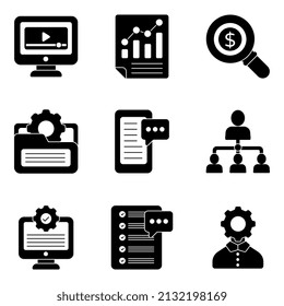 Pack of Operation Management Flat Icons


