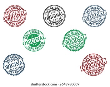 Pacote de selos originais Design Certificado Genuine Selo