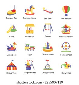 Pack of Park Hand Drawn Icons


