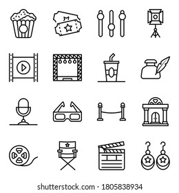 Pack of Party and Celebration Line Icons 