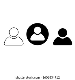 Pack of People Icons Vector Graphic.