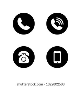 pack of phone icon symbol vector isolated
