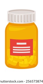 Pack with pills vector illustration