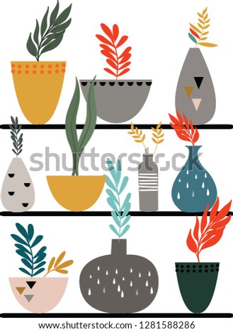 Pack Of Plant and Flower Pot