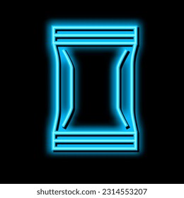pack plastic neon light sign vector. pack plastic illustration