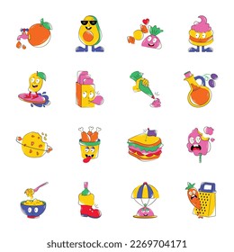 Pack of Pop Flat Stickers 

