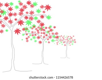 Pack of pretty autumn leaves and flowers vector