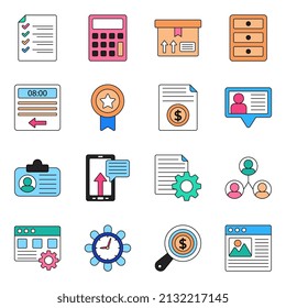 Pack of Production Management Icons

