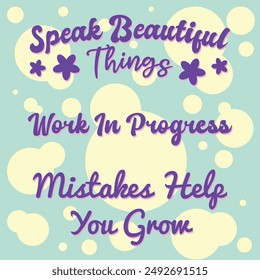 "PACK OF QUOTES TYPOGRAF 67 “ perfect for stickers, merchandise and apparel designs. This pack offers high-quality, eye-catching typography, easy to use and scalable. Perfect for your design needs. 