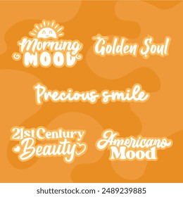 "PACK OF QUOTES TYPOGRAPH 4" perfect for stickers, merchandise, and apparel designs. This pack offers high-quality, eye-catching typography, easy to use and scalable.