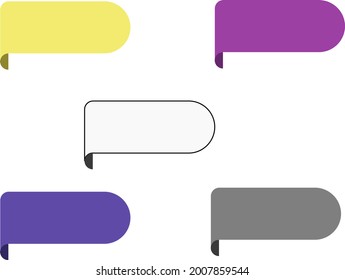 a pack of rectangles and half rounds, light green, purple and dark blue