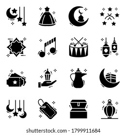 Pack of Religious Solid Icons 