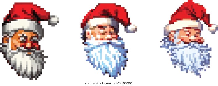 Pack de iconos de personajes de Santa Claus