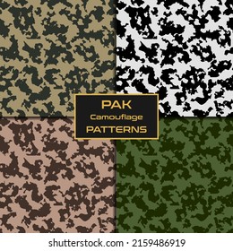 Pack Seamless texture disguise camouflage for military and hunters pattern