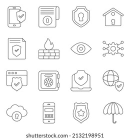Pack of Security and Safety Icons

