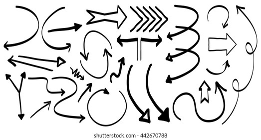 Pack with several arrows, vector, icon