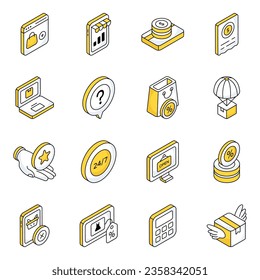 Pack of Shopping and Buying Flat Icons

