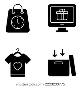 Paquete de Iconos Sólidos de Compras y Comestibles 

