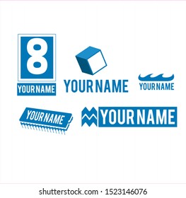 pack six logo for your bussines 