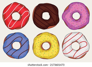 Pack of Six Tasty Donuts 