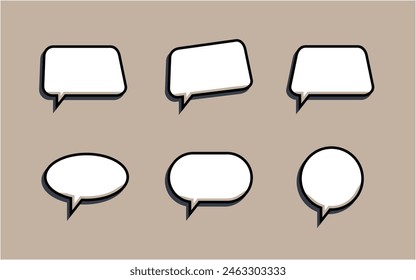 Pack of speech bubble design art