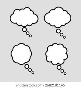 Pack of speech bubbles sketches