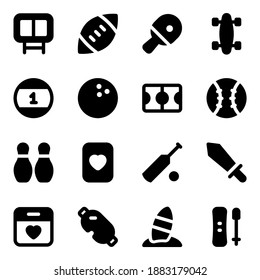 
Pack of Sports Filled Icons 