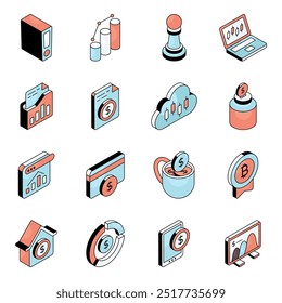 Pack of Startup Flat Icon 

