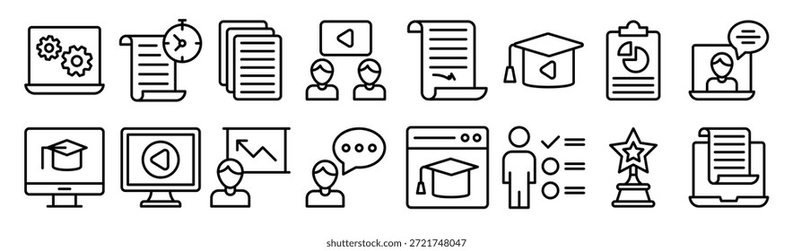 pack of survey icons vector illustration