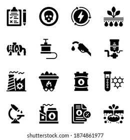 

Pack of Surveys and Reports Glyph Icons 