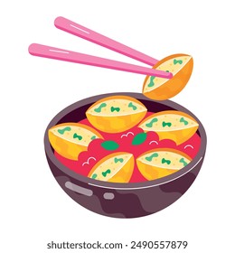 Pack of Tasty Snacks Flat Stickers 

