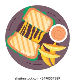 Pack of Tasty Snacks Flat Stickers 

