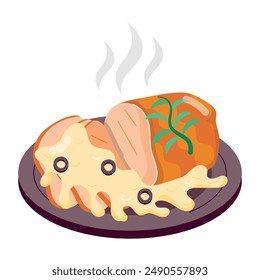 Pack of Tasty Snacks Flat Stickers 

