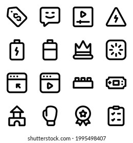 Pack of Technical Equipment Linear Icons