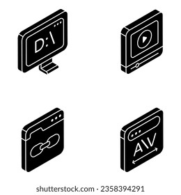 Paquete de Iconos de glifos de tecnología


