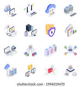 Paquete de Iconos Isometricos de Tecnología 