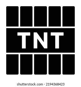 A Pack Of TNT Explosive Material Flat Vector Icon For Games And Websites