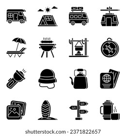 Pack of Tour vector Icons

