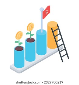 Pack of Trading Isometric Icons 


