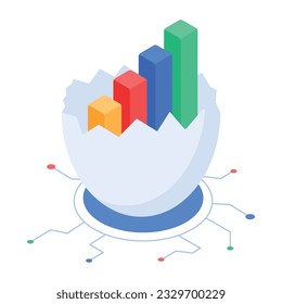 Pack of Trading Isometric Icons 

