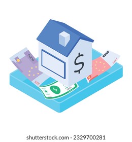 Pack of Trading Isometric Icons 

