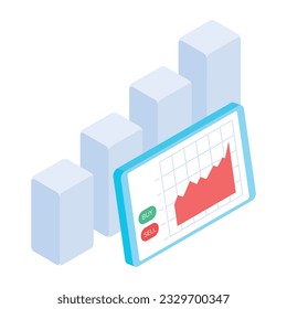 Pack of Trading Isometric Icons 

