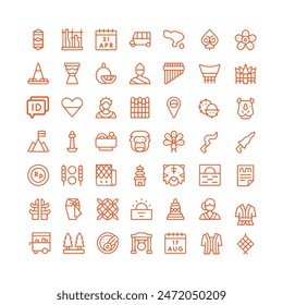 Pack of traditional vector icons