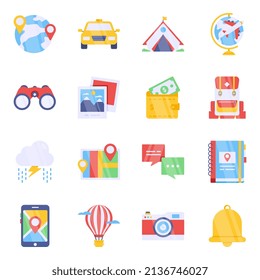 Pack of Transport Flat Icons

