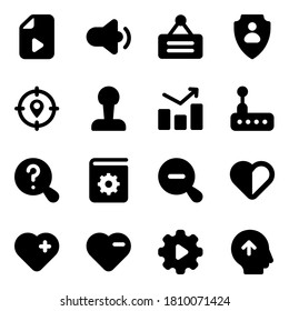 Pack of Trendy Trade and Seo Filled Icons 